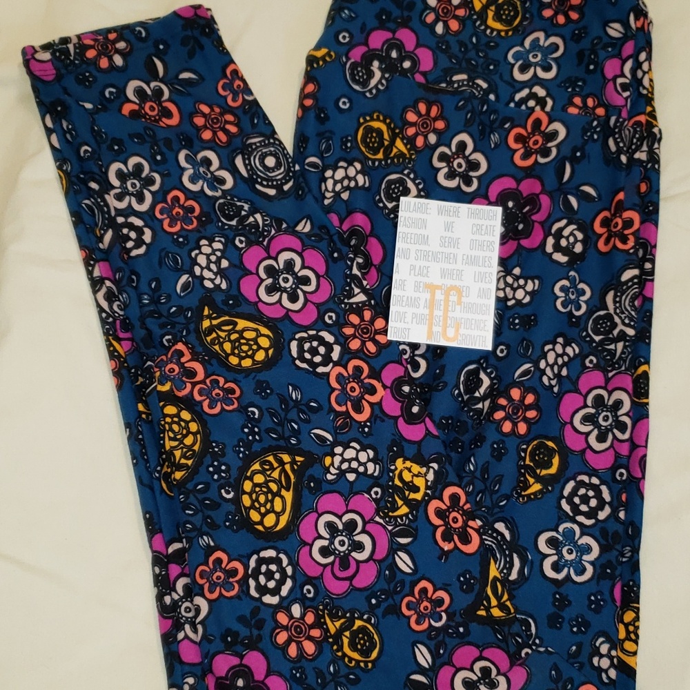 LULAROE TC FLORAL LEGGINGS